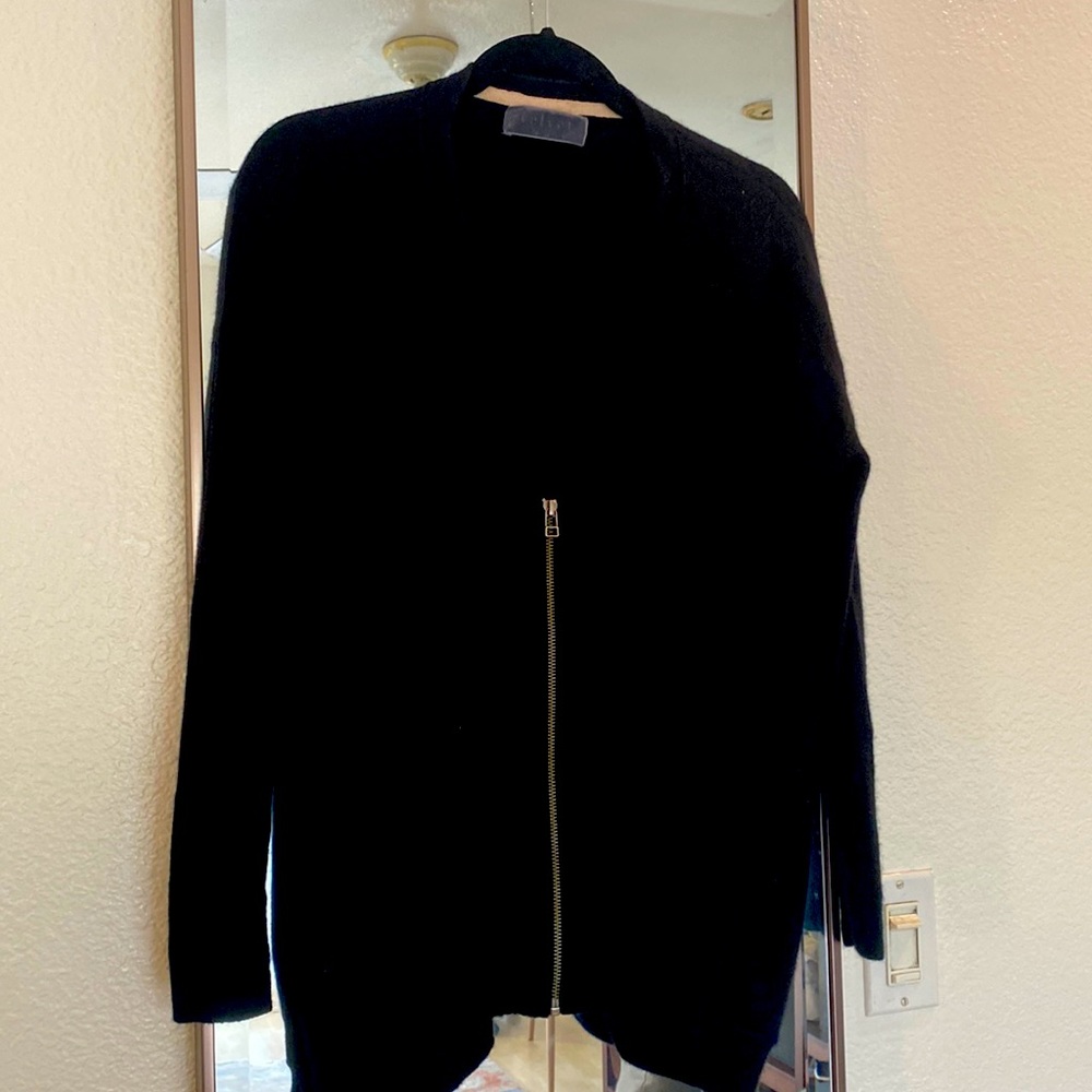 Cashmere velvet sweater